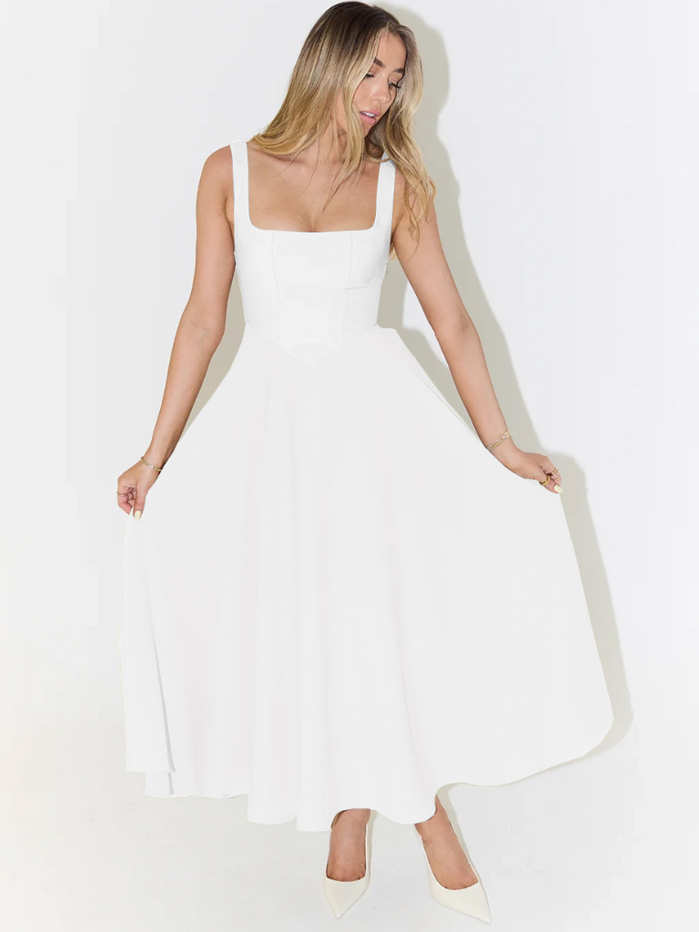 Zinovia - Stilvolles ärmelloses Kleid