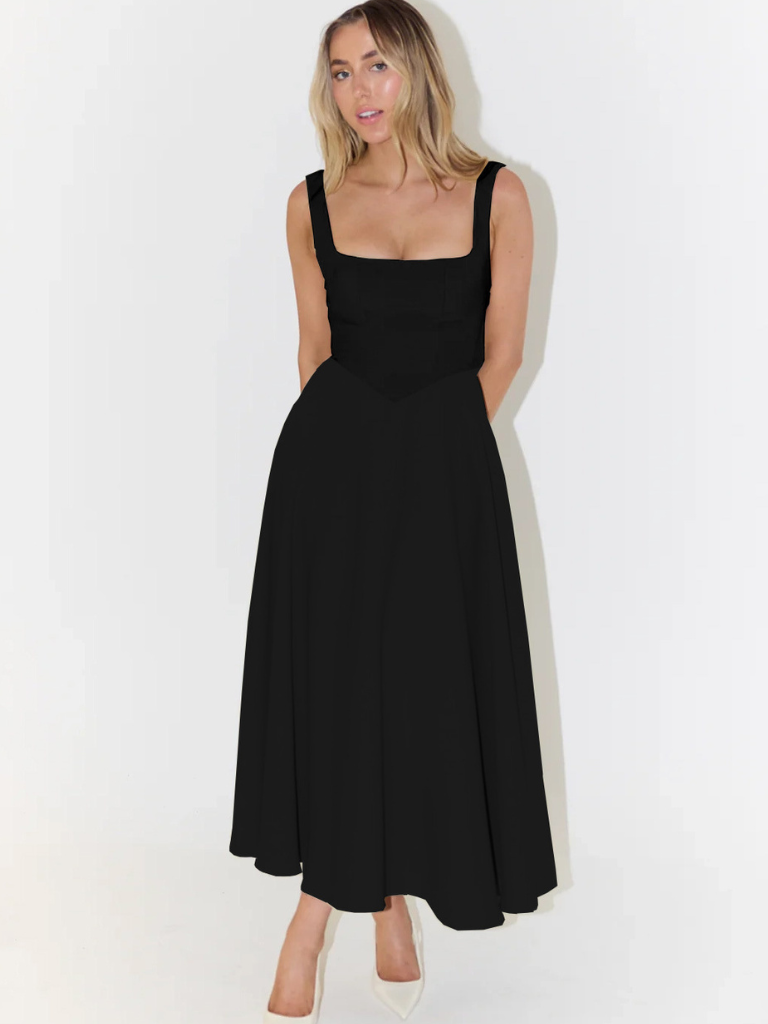 Zinovia - Stilvolles ärmelloses Kleid