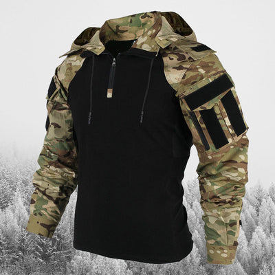 Outdoor-Jacke | Halb-Reißverschluss | Kapuze | Einsatzjacke | Herrenjacke