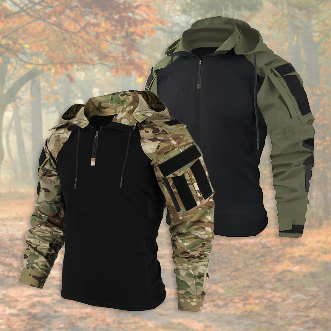 Outdoor-Jacke | Halb-Reißverschluss | Kapuze | Einsatzjacke | Herrenjacke
