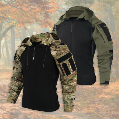Outdoor-Jacke | Halb-Reißverschluss | Kapuze | Einsatzjacke | Herrenjacke