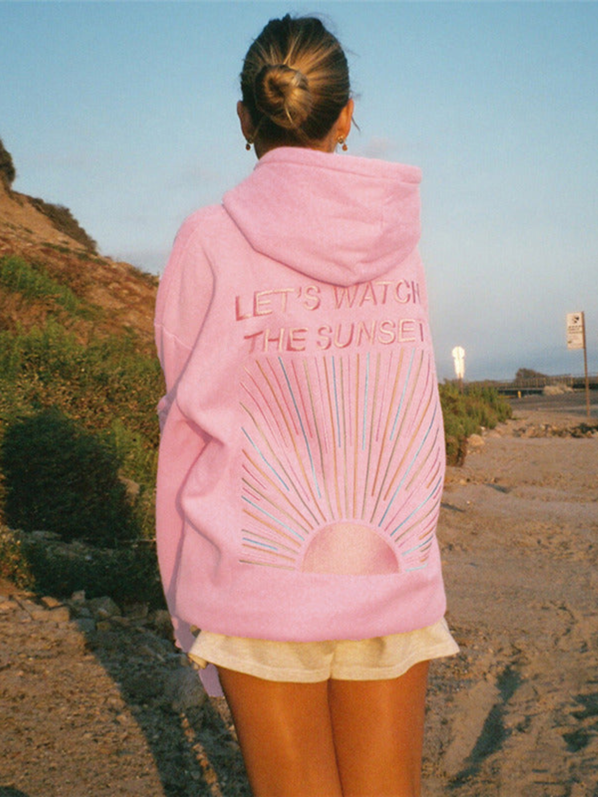 Oversize-Kapuzenpullover | Sonnenuntergang | Bequem | Pullover mit Kapuze | Damen-Kapuzenpullover