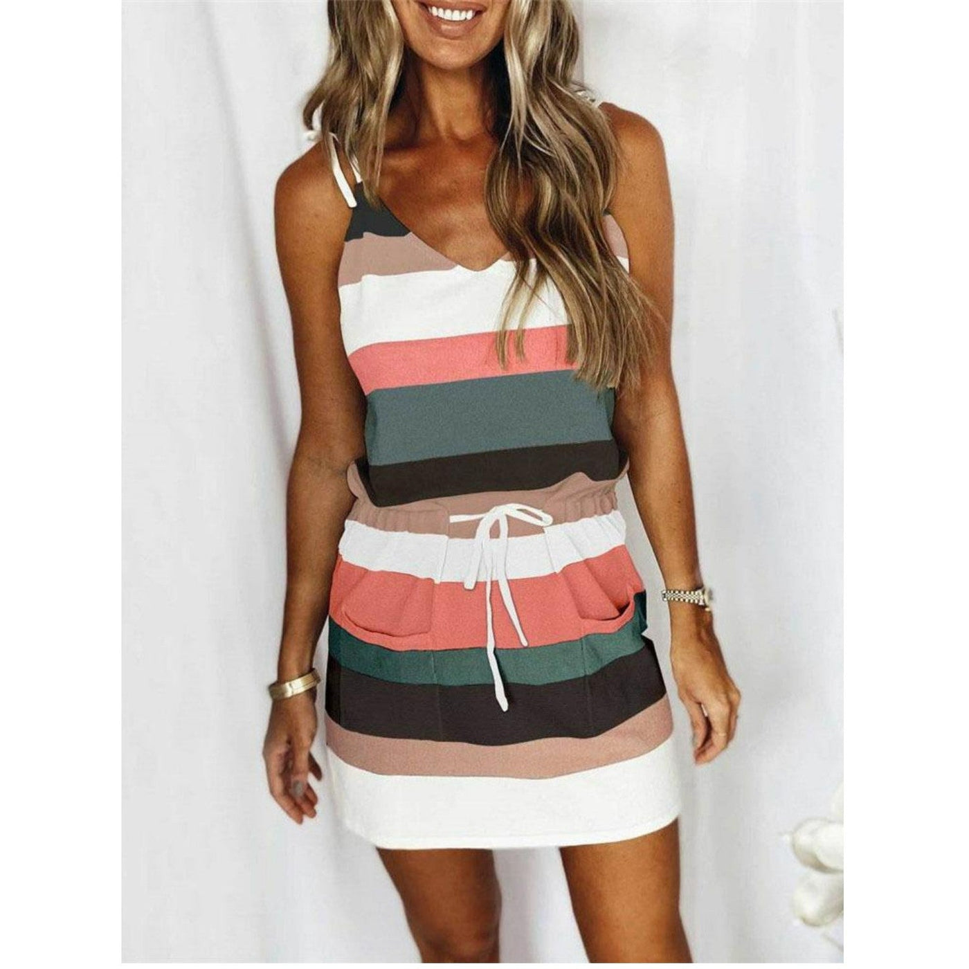 Beatrix - schlank gestreift leicht Sommer Kleid