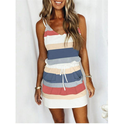 Beatrix - schlank gestreift leicht Sommer Kleid