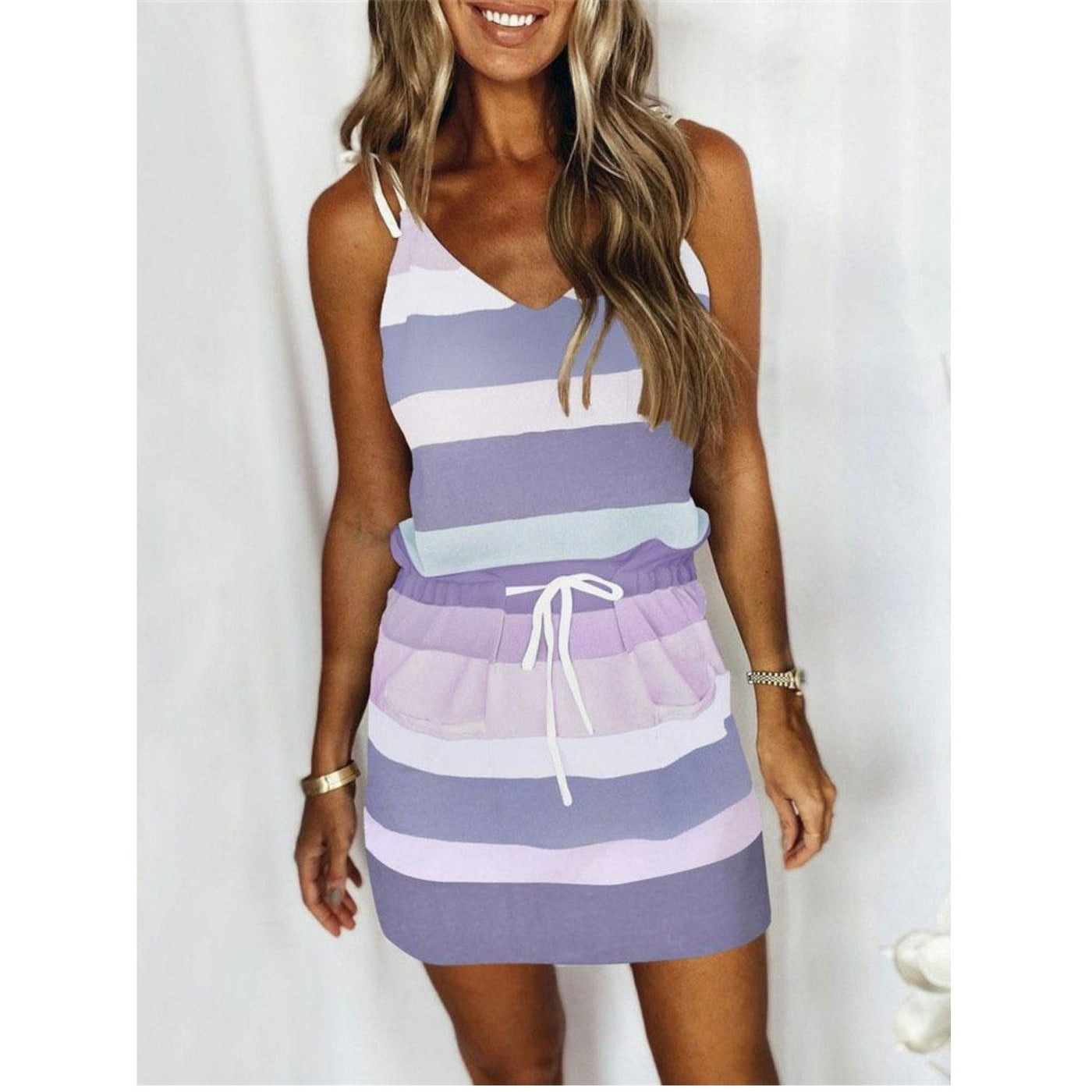 Beatrix - schlank gestreift leicht Sommer Kleid