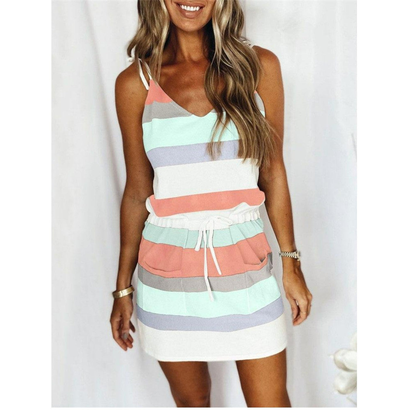 Beatrix - schlank gestreift leicht Sommer Kleid