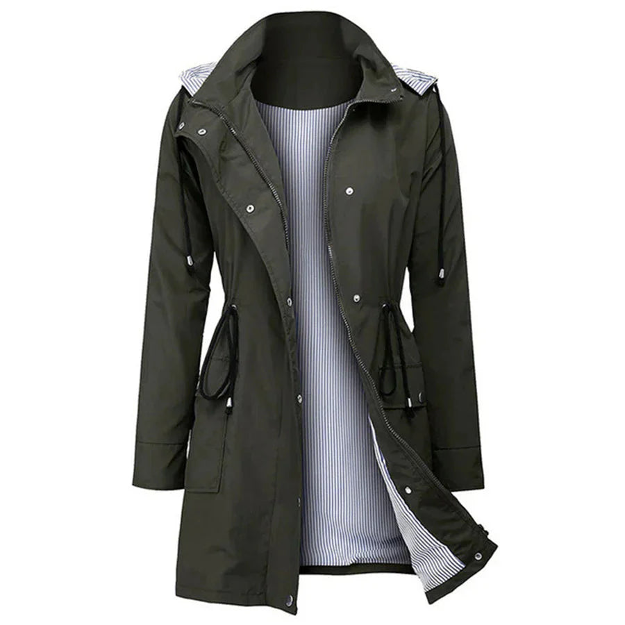 Parka-Jacke | Mit Kapuze | Wasserdicht | Windbreaker-Jacke | Damenjacke