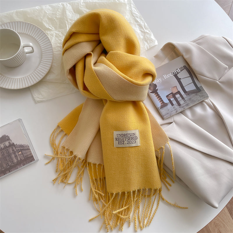 Pashmina-Schal – warm – doppelseitig – Winterschal – Damenschal