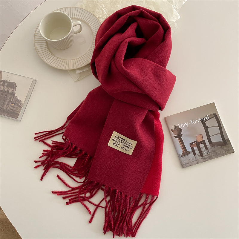 Pashmina-Schal – warm – doppelseitig – Winterschal – Damenschal