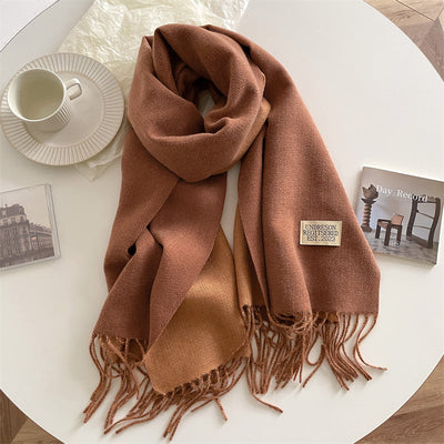 Pashmina-Schal – warm – doppelseitig – Winterschal – Damenschal