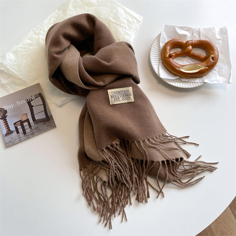 Pashmina-Schal – warm – doppelseitig – Winterschal – Damenschal