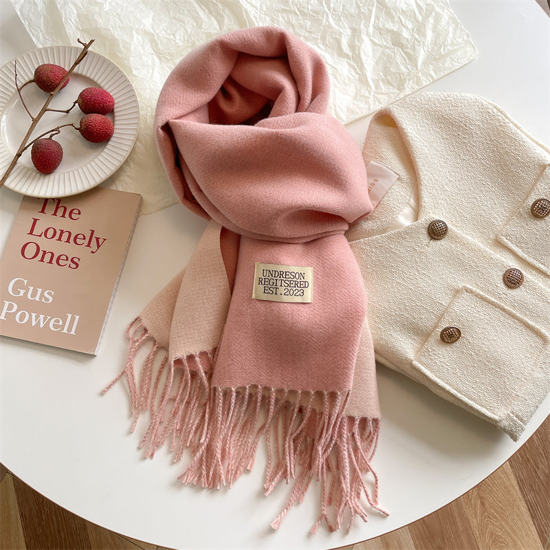 Pashmina-Schal – warm – doppelseitig – Winterschal – Damenschal