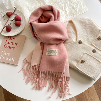 Pashmina-Schal – warm – doppelseitig – Winterschal – Damenschal