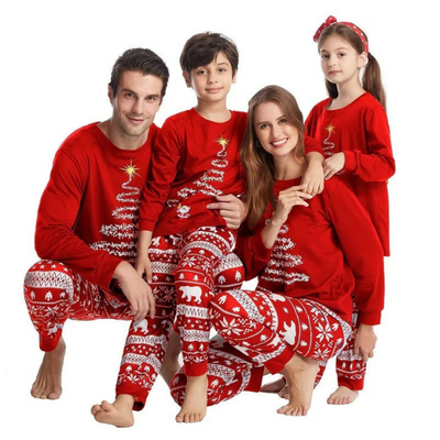 Passende Pyjamas – Gemütlich – Langarm – Passende Weihnachtspyjamas – Weihnachtspyjamas für die ganze Familie