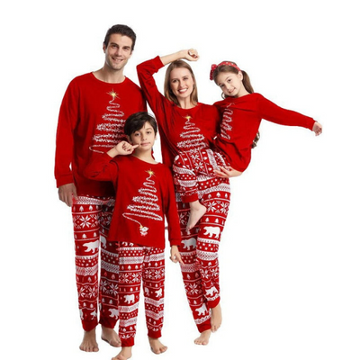 Passende Pyjamas – Gemütlich – Langarm – Passende Weihnachtspyjamas – Weihnachtspyjamas für die ganze Familie