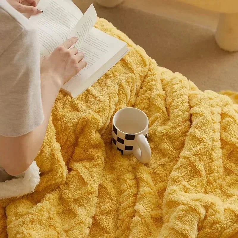 Plüschdecke | flauschig | warm | kuschelig Sherpa-Decke | Winterdecke