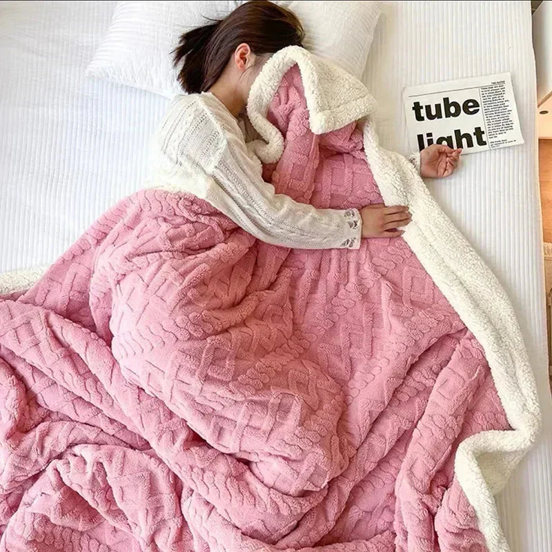Plüschdecke | flauschig | warm | kuschelig Sherpa-Decke | Winterdecke