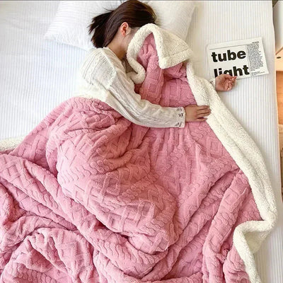 Plüschdecke | flauschig | warm | kuschelig Sherpa-Decke | Winterdecke