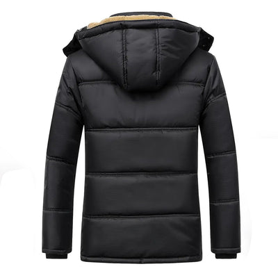 Puffer Jacke – Warm – Kapuze – Daunenjacke – Winterjacke für Herren
