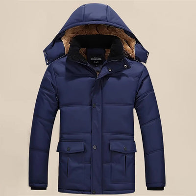 Puffer Jacke – Warm – Kapuze – Daunenjacke – Winterjacke für Herren