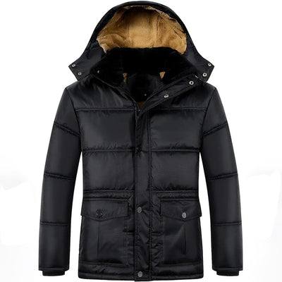 Puffer Jacke – Warm – Kapuze – Daunenjacke – Winterjacke für Herren