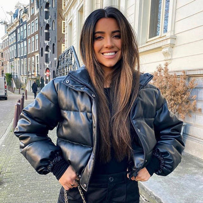 Puffer Mantel | Kurz | Reißverschluss | Winterjacke | Damen