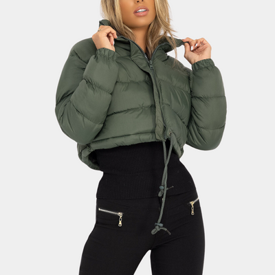 Pufferjacke | Kurz geschnitten | Stehkragen | Winterjacke | Daunenjacken für Damen