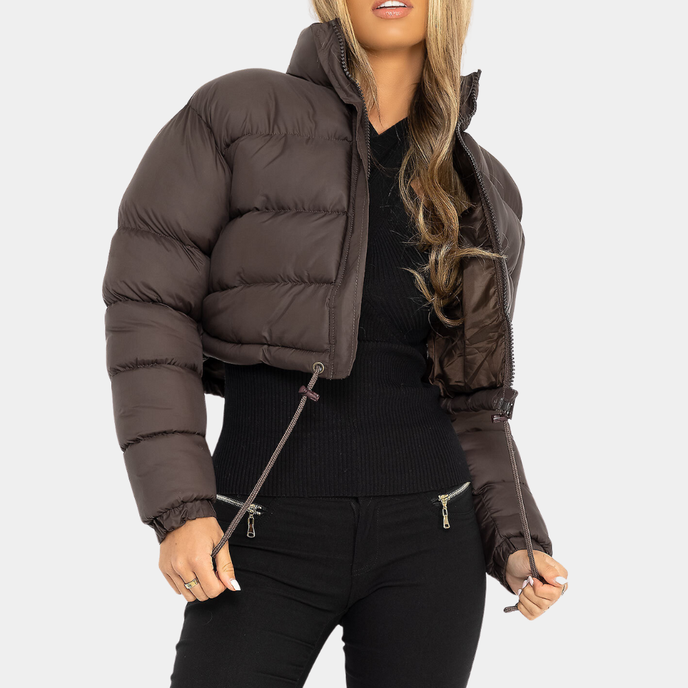 Pufferjacke | Kurz geschnitten | Stehkragen | Winterjacke | Daunenjacken für Damen