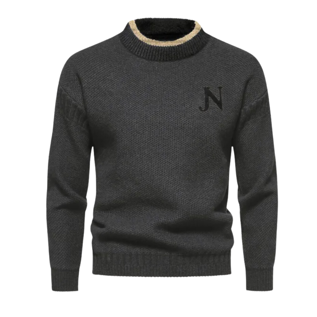 Pullover | Warm | Hoher Kragen | Strickpullover | Herrenbekleidung