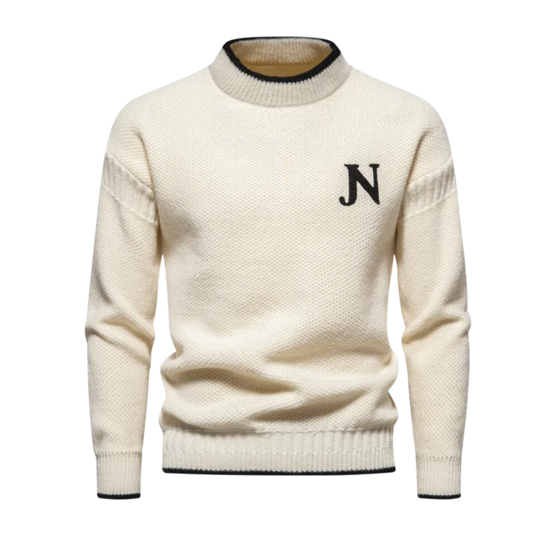 Pullover | Warm | Hoher Kragen | Strickpullover | Herrenbekleidung