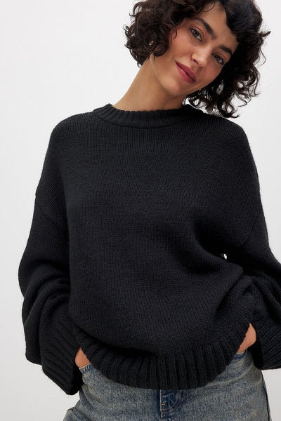 Pullover in Übergröße | Rundhalsausschnitt | Lockere Passform | Strickpullover | Damen-Strickpullover