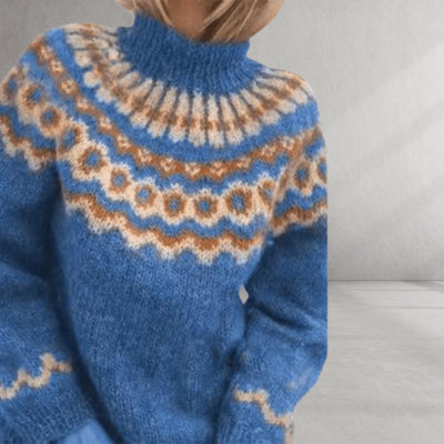 Pullover mit nordischem Strickmuster