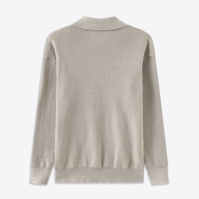 Pullover mit viertelhohem Reißverschluss | Strickpullover | Herren-Pullover mit halbhohem Reißverschluss | Pullover