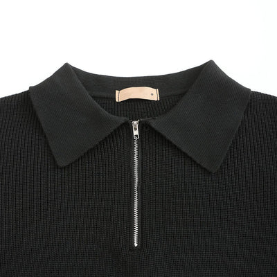 Pullover mit viertelhohem Reißverschluss | Strickpullover | Herren-Pullover mit halbhohem Reißverschluss | Pullover