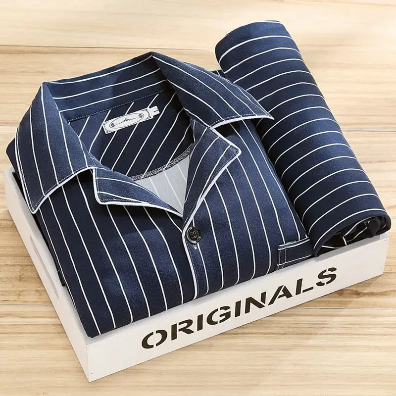 Pyjama-Set | Langarm | Schlafen | Nachtwäsche | Herrenpyjama
