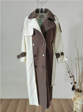 Elesen | Damen Stylischer Trench Mantel | Lange