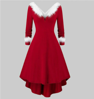 Adeliayabim | Damen Weihnachts Kleid | Schulterfrei