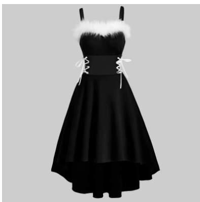 Adeliayabim | Damen Weihnachts Kleid | Schulterfrei