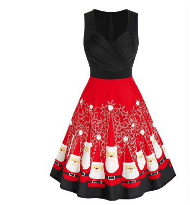 Adeliayabim | Damen Weihnachts Kleid | Schulterfrei