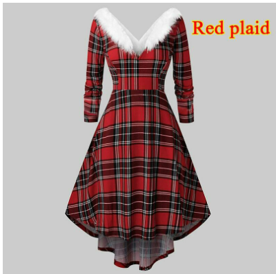 Adeliayabim | Damen Weihnachts Kleid | Schulterfrei
