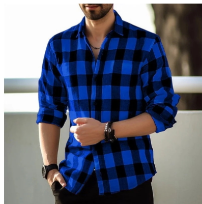 Giyanem | Herren Warme Kariertes Hemd | Bequeme