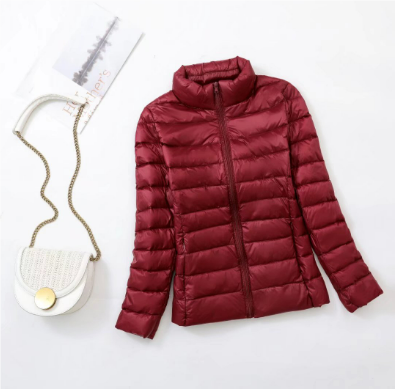 Beccya | Damen Leichte Winter Daunen Jacke | Reißverschluss