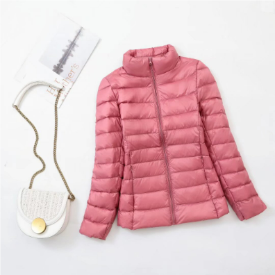 Beccya | Damen Leichte Winter Daunen Jacke | Reißverschluss