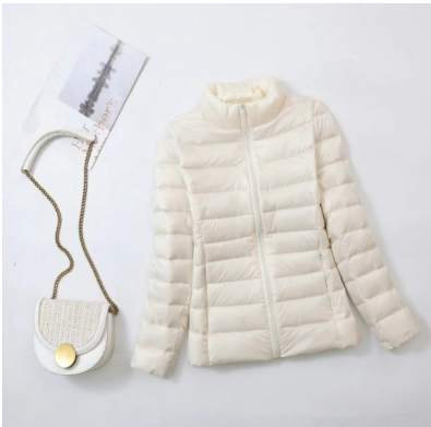 Beccya | Damen Leichte Winter Daunen Jacke | Reißverschluss