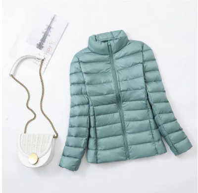 Beccya | Damen Leichte Winter Daunen Jacke | Reißverschluss