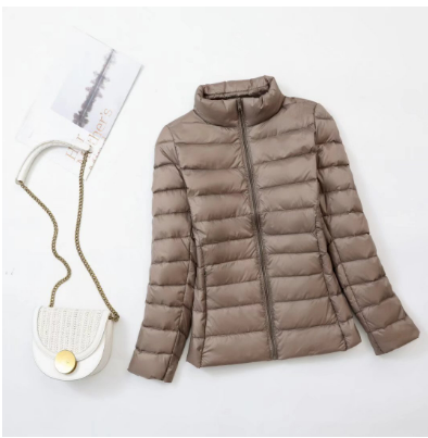Beccya | Damen Leichte Winter Daunen Jacke | Reißverschluss
