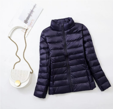Beccya | Damen Leichte Winter Daunen Jacke | Reißverschluss
