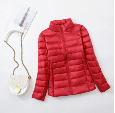 Beccya | Damen Leichte Winter Daunen Jacke | Reißverschluss