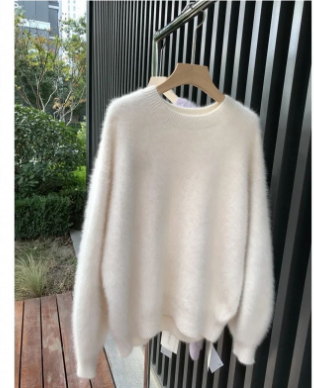 Naomiam | Damen Warme Langarm Pullover | Überdimensionale