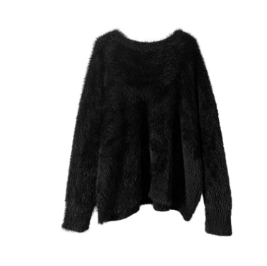 Naomiam | Damen Warme Langarm Pullover | Überdimensionale